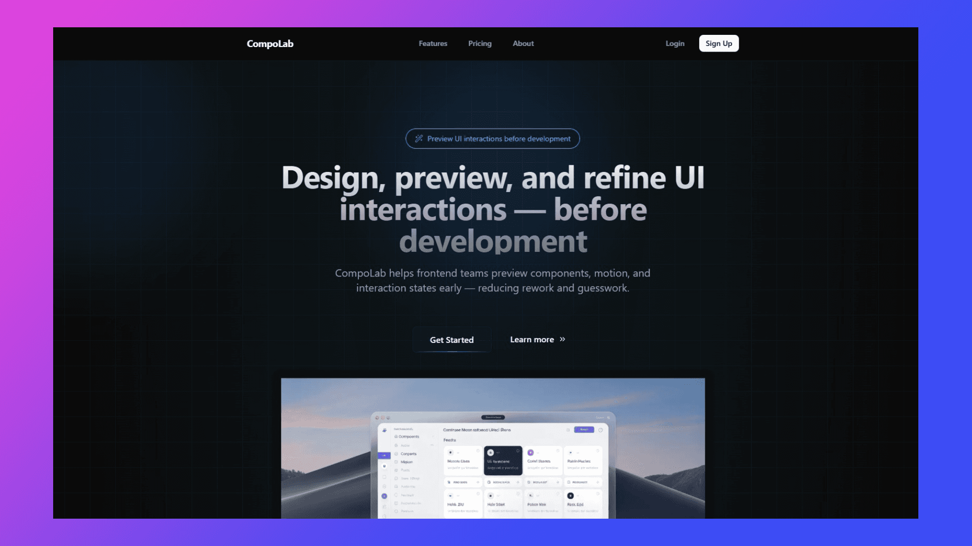 CompoLab – Next.js SaaS Platform with Advanced Motion UI